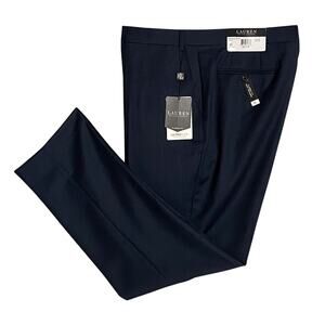Lauren Ralph Lauren Men's 42x32 Suit Pant Classic Fit Stretch Navy Plaid NEW
